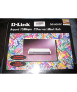 NOS vintage D-Link DE-809TC 9 Port 10Mbps Ethernet Mini HUB network swit... - €21,41 EUR NOS vintage D-Link DE-809TC 9 Port 10Mbps Ethernet Mini HUB network swit... - €21,41 EUR