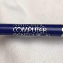 National Computer Rental Advertising Pen Pencil Vintage - $12.95