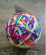 Cat Toy Large 3.625 in Yarn String Ball w Rattle Greenbrier Kennel Club-... - $240.31 MXN