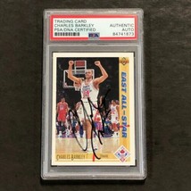 1991-92 Upper Deck All Star #70 Charles Barkley Signed Card AUTO PSA Slabbed Six - £195.90 GBP