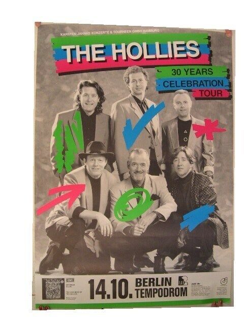 Hollies Poster Concert The Berlin 30 year celebration - $54.18