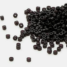 Miyuki Delicas 11/0, Op Matte Black 310, 50g glass delica beads - £15.86 GBP