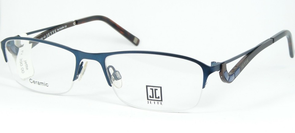 JETTE by Licefa 7402 C2 BLUE /BROWN EYEGLASSES GLASSES METAL FRAME 52-17... - $96.17 JETTE by Licefa 7402 C2 BLUE /BROWN EYEGLASSES GLASSES METAL FRAME 52-17... - $96.17