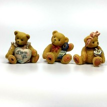 Cherished Teddies Lot of 3 Sara Good Job Key To My Heart Enesco Mini Figurines - £11.93 GBP