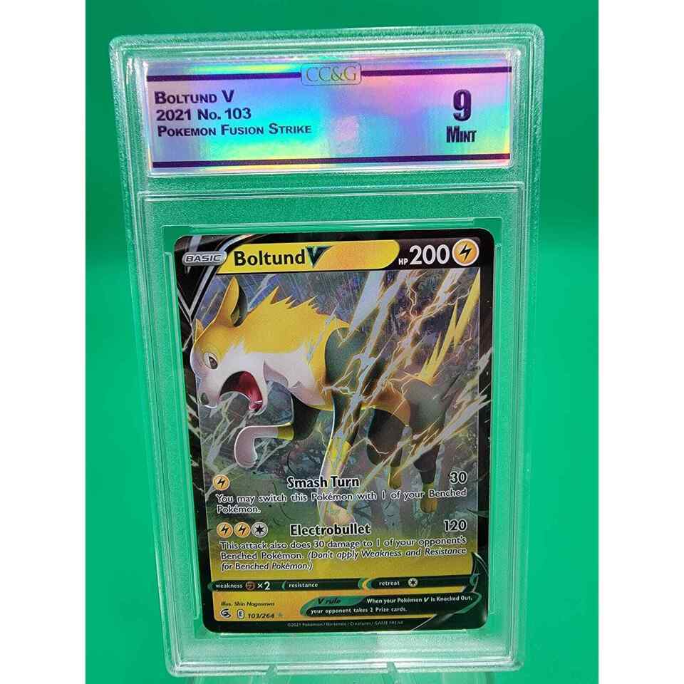 2021 Pokémon SWSH Fusion Strike Boltund V Ultra Rare 103/264 #103 CC&amp;G 9... - $21.78