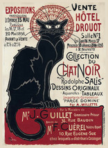 Decoration POSTER print.Black Cat.Chat Noir.Nouveau.Room home interior wall.6682 - £14.24 GBP+