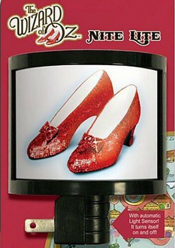 Primary image for The Wizard of Oz Classic Movie Ruby Slippers Photo Image Nite Lite NEW UNUSED