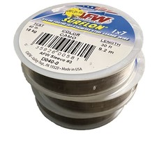 3 pack AFW Surflon MicroSupreme 1x7 Stainless Leader Wire 40 Lb Camo 30 ... - £25.08 GBP