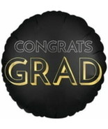18 inch Satin Celebrate The Grad Foil Mylar Balloon - Party Supplies Dec... - $12.13 CAD