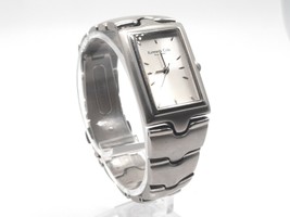 Kenneth Cole Tank Style 21mm Watch New Battery Silver Tone KC4304 - £14.14 GBP