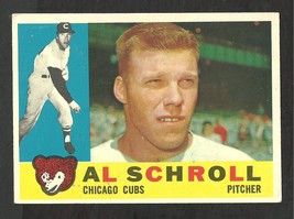  1960 Topps Baseball Card # 357 Chicago Cubs Al Schroll vg/ex - £1.79 GBP