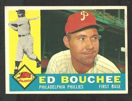 1960 Topps Baseball Card # 347 Philadelphia Phillies Ed Bouchee ex - £1.79 GBP