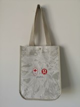 2 X New Lululemon Grey White Team Canada Reusable Shopping Gym Lunch Bag Small - £8.50 GBP