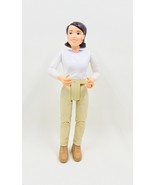 Fisher-Price Loving Family Dollhouse Dark Haired Mom Mother Woman Tan Pa... - £15.75 GBP