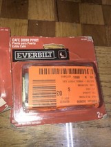 Everbilt Cafe Louvered Door Pivot Brass Finish 3/4-1-1/8&quot; Doors Set 241 709 H8 - £11.10 GBP