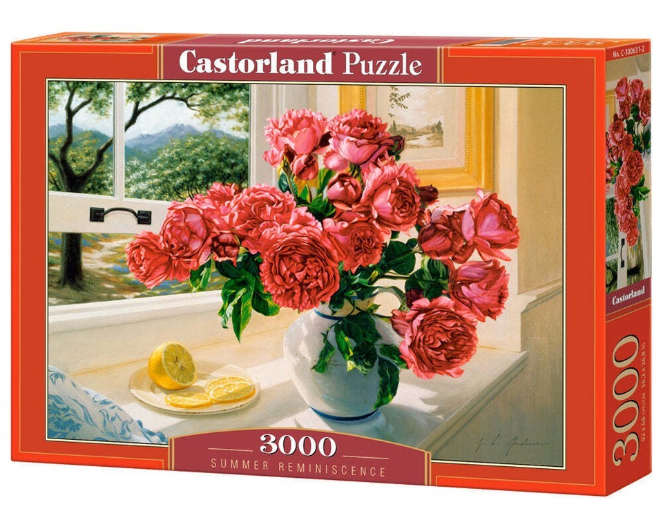 3000 Piece Jigsaw Puzzle, Summer Reminiscence, Still nature puzzle, Flow... - $64.67