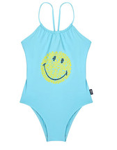 NWT  VILEBREQUIN x Smiley Girls Turtle Smiley One-piece Swimsuit Blue Size 6 - £58.71 GBP