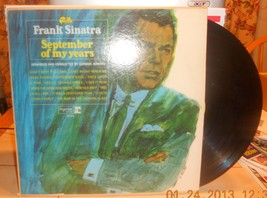 Frank Sinatra September Of My Years Reprise F1014 33RPM LP Record Vinyl - £11.40 GBP