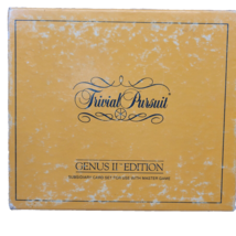 Trivial Pursuit Genus II 2 Edition Subsidiary Card Set Use with Master Game 1984 - £9.58 GBP