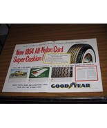 1954 Print Ad Goodyear Nylon Cord Tires Test Car on Track - £10.92 GBP