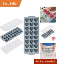 Versatile Heart Shaped Silicone Molds - 24 Cavity Tray for Ice, Candy &amp; ... - $26.68
