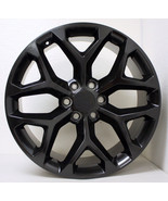 Chevy 20&quot; Satin Black Snowflake Wheels For 2000-2023 Silverado Tahoe Sub... - $19,770.96 MXN
