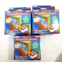 IdeaWorks Instant Up Curtain Rod Holders No Drill No Hammer set 12 clips... - $18.00