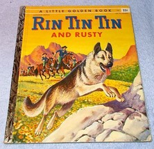 Vintage Little Golden Book Rin Tin Tin and Rusty 1955 A printing - £7.95 GBP