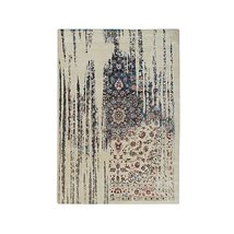 EORC ALP1816TE5X8 Hand Crafted Wool &amp; Viscose Hand Crafted Rug, 5&#39; x 8&#39;, Ivory/D - £517.73 GBP+