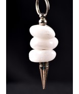 Satyaloka satyamani azeztulite quartz   pendulum  synergy 12 crystal #7530 - $609.33 MXN