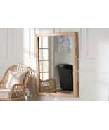 Prunella Japandi Sun Bleached Rattan Wall Mirror - $6,961.47 MXN