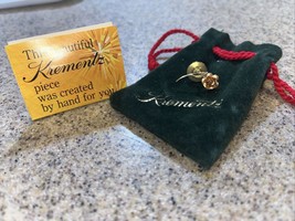 Vintage Krementz Rose And Leaf Brooch Pin. - £7.51 GBP