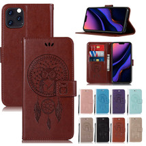 For iPhone 11 Pro Max /11Pro 2019 Owl Pattern Magnetic Leather Wallet Case Cover - £41.62 GBP