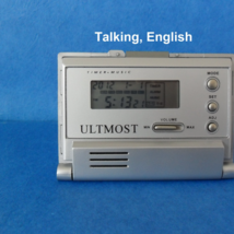 English Language Talking Travel Alarm Clock - £7.83 GBP