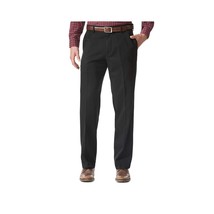 Dockers Men&#39;s Comfort Relaxed Fit Khaki Stretch Pants, 42W x 30L, Black - £19.12 GBP