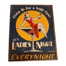 Schonberg Ladies Night Stiff One Retro Funny Humor Bar Wall Decor Metal ... - $239.70 MXN
