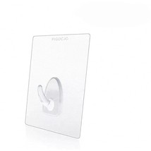 Figo 10 Packs 15Lb(Max) Seamless Small Wall Hooks Adhesive Transparent S... - £11.78 GBP