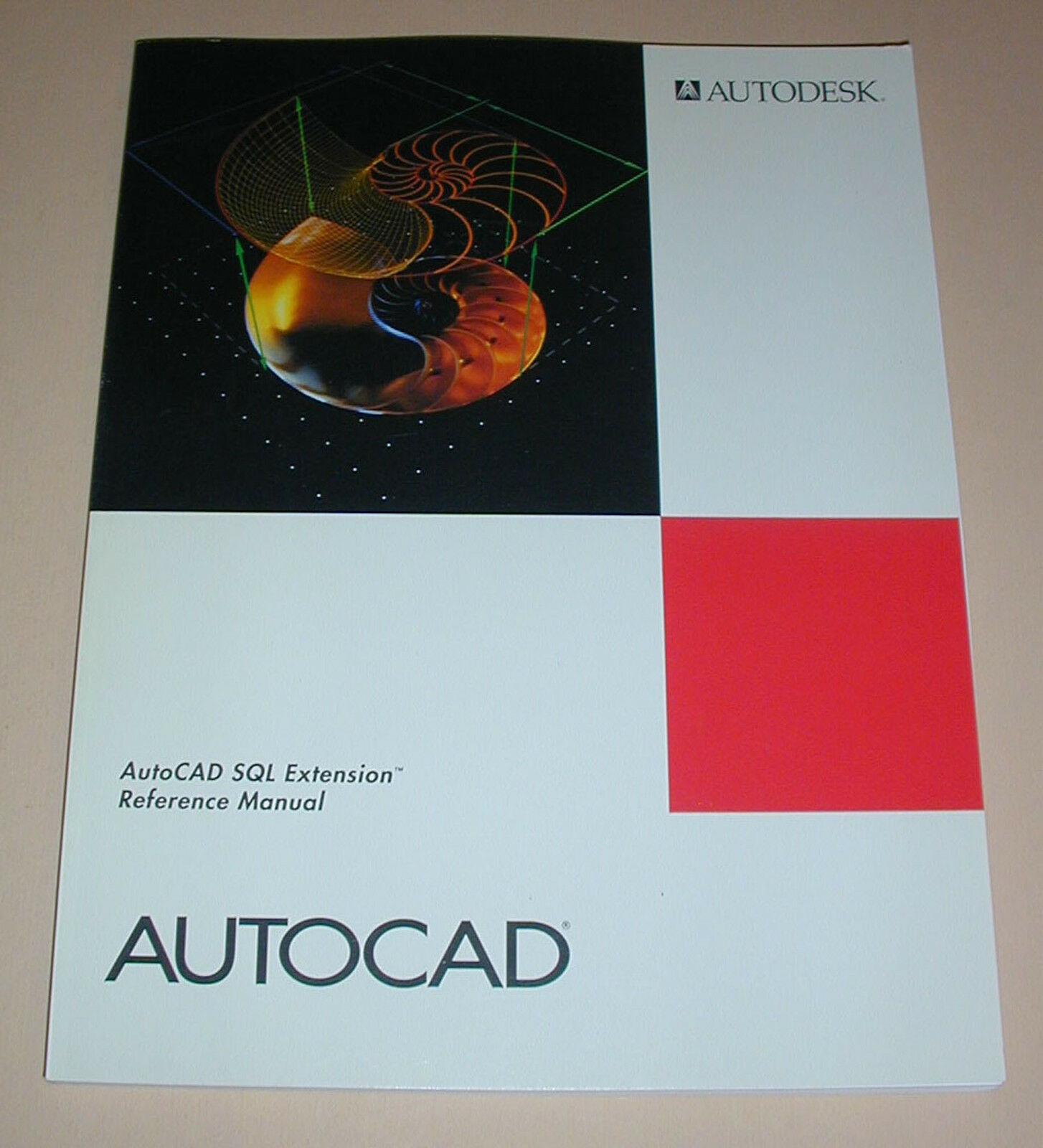 AutoCAD SQL Extension Referance Manual Release 12 Development System 1992 - $11.99
