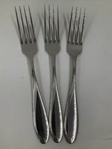 Oneida Camber Cresta Windswept Scroll Flatware Stainless  3 Dinner Forks... - £23.26 GBP