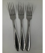 Oneida Camber Cresta Windswept Scroll Flatware Stainless  3 Dinner Forks... - £23.26 GBP