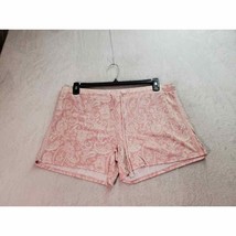 Lucky Brand Sleepwear Shorts Womens Size XL Pink Paisley Polyester Drawstring - £12.50 GBP