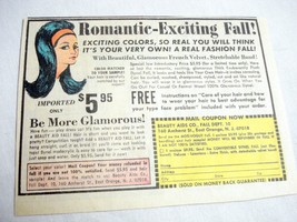 1969 Color Ad Romantic-Exciting Fall Beauty Aids Co., East Orange, N.J. - $7.99
