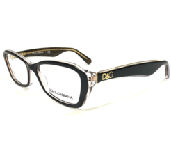 Dolce &amp; Gabbana Brille Rahmen DG3168 2737 Schwarz Klar Gold 53-16-135 - £98.67 GBP