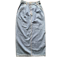 Denim 2 Pocket Maxi Skirt Hang Ten Brand With Slit In Back New With Tags - $29.69