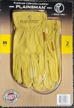 Two (2) Pair Plainsman™ Premium Cabretta Leather Gloves ~ Size Medium ~  PL200 - £29.63 GBP