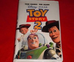 Walt Disney Toy Story 2 Pixar Tom Hanks Tim Allen Family Kids VHS Movie ... - £7.06 GBP