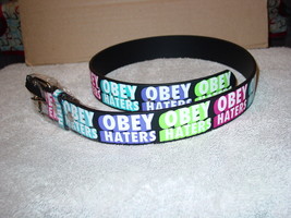 Obey Haters Leather Belt And Buckle - £7.56 GBP+