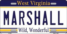 Marshall West Virginia Novelty Metal License Plate - £14.38 GBP