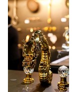 GOLD 8&quot; widespread bathroom luxury dragon tub Faucet tap crystal handles - $7,799.00