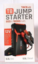 1 Count TackLife T8 Jump Starter 800A/18000mAh 12V For Car Truck Boat Motorcycle